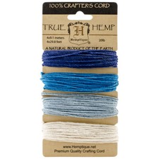 Hemptique Hemp Cord 20lb 120'-Tide Pool, HC200-TIDE