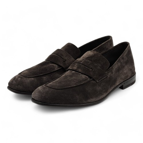 Zegna L'Asola Penny Loafers - Suede - Brown 10 US 9 UK $990 - 第 3/8 張圖片