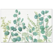24-Pack Disposable Paper Placemats - Greenery