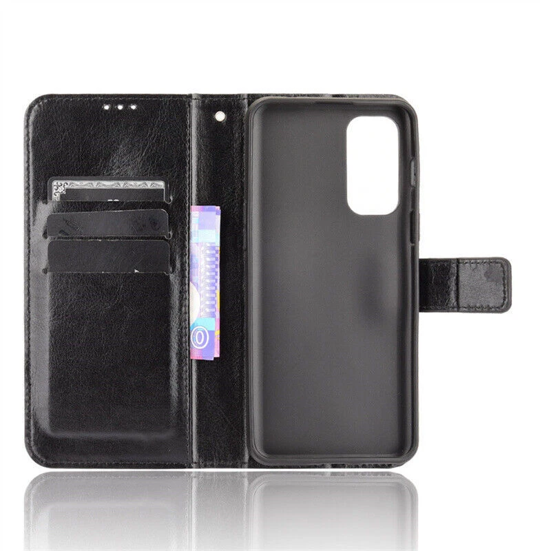 Funda tipo billetera magnética de cuero abatible para TCL 40R 405 406 30Z 303 305 306 205 Foto 4 de 4