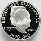 1990-P Eisenhower Commemorative Dollar — photo from another recent sale