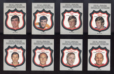 1972 OPC Hockey Player Crests Complte Set (22) Bobby Orr Esposito Mikita VSCARD