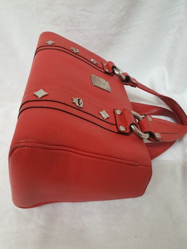 AUTHENTIC MCM Red Leather Tote Bag - Picture 18 of 21