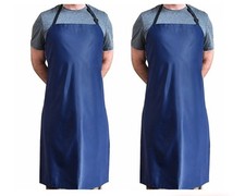2Pk Tuff Apron - Heavy Duty Waterproof w/Neck Adjuster Dishwashing Bib 41"  27"