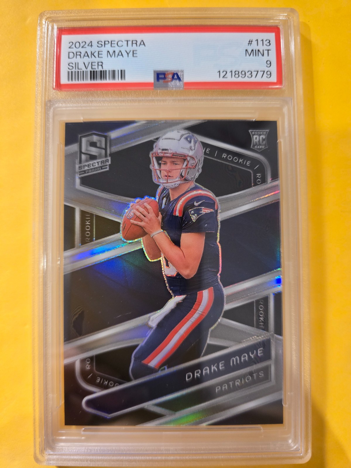 2024 Panini Spectra - Rookies Drake Maye #113 Silver Prizm (RC)
