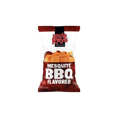 6x Bags Uncle Ray's Mesquite BBQ Potato Chips | 3oz | Fast Shipping