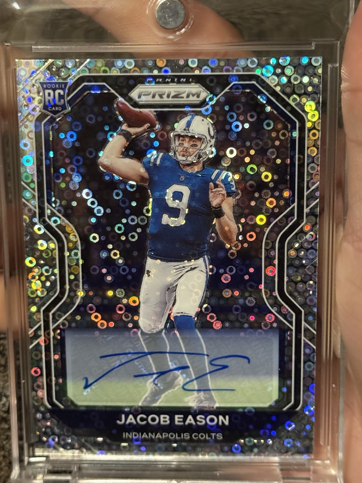 2020 Panini Prizm - Rookie Jacob Eason #331 No Huddle Prizm Autographs (AU, RC)