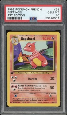 ポケモンカード Charmeleon24/102 1st シャドーレス Charmeleon Glutexo 24/102 German Base Set Pokémon Card Uncommon NM