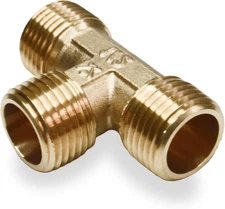 Brass Pipe Tee 1/2" Male X 1/2" Male X 1/2" Male Equal Tee 0,5 Half Inch for Rep