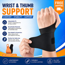 Adjustable Wrist Brace Perfect for Women Men Support Wrap Strap Hand Carpal