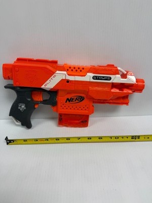 NERF N-Strike Elite STRYFE Blaster with 6 Round Magazine Clip ORANGE & WHITE
