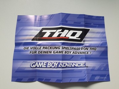 Nintendo GameBoy Advance Flyer Werbeflyer THQ | TOP Zustand