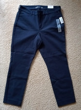 Old Navy Women's Pixie High Rise Ankle Pants - Size 14 Navy Stretch - New w/tags