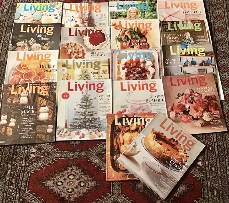 Martha Stewart LIVING Magazine Lot  Of 18