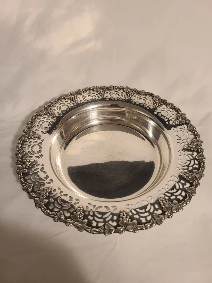 Old Vintage French Silverplate Wine Coaster Guy Degrenne - Image 2 of 4