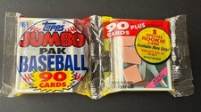 1988 Topps Baseball Jumbo Pack Eric Davis Top  Puckett and Palmeiro on the back