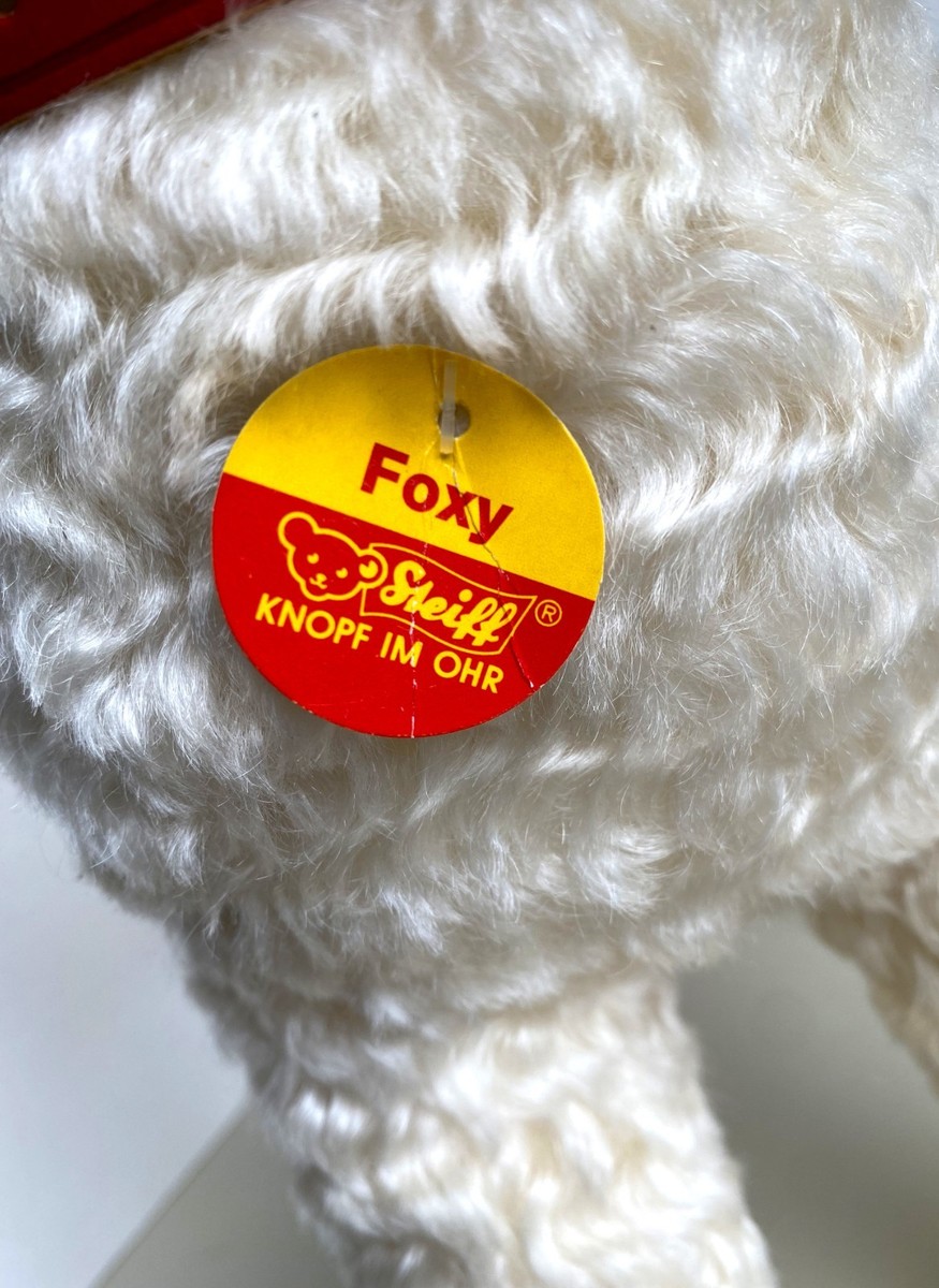 Steiff 'Foxy' Fox Terrier - mohair soft toy collectable dog