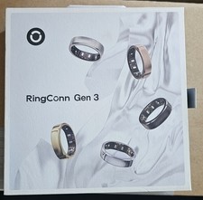 RingConn Gen 3 Ultra-Thin Smart Ring Size 8 Royal Gold Health Tracking     