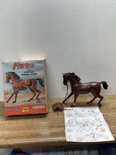 VINTAGE MARX TOYS JOHNNY WEST FLAME WESTERN RANGE HORSE  BOX 2081B USA MADE.
