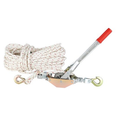 Robust 1,653 lbs Ratchet Power Puller with 100  of Weather-Resistant Rope