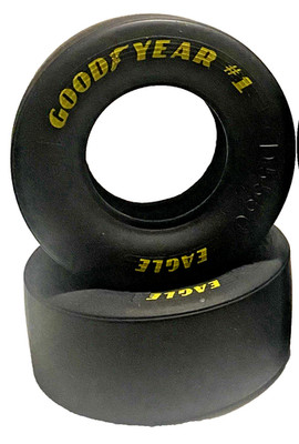 Lot of  2 Goodyear Eagle Slick Racing Tires D5550 1:8 Scale NEW FREE SHIPPING