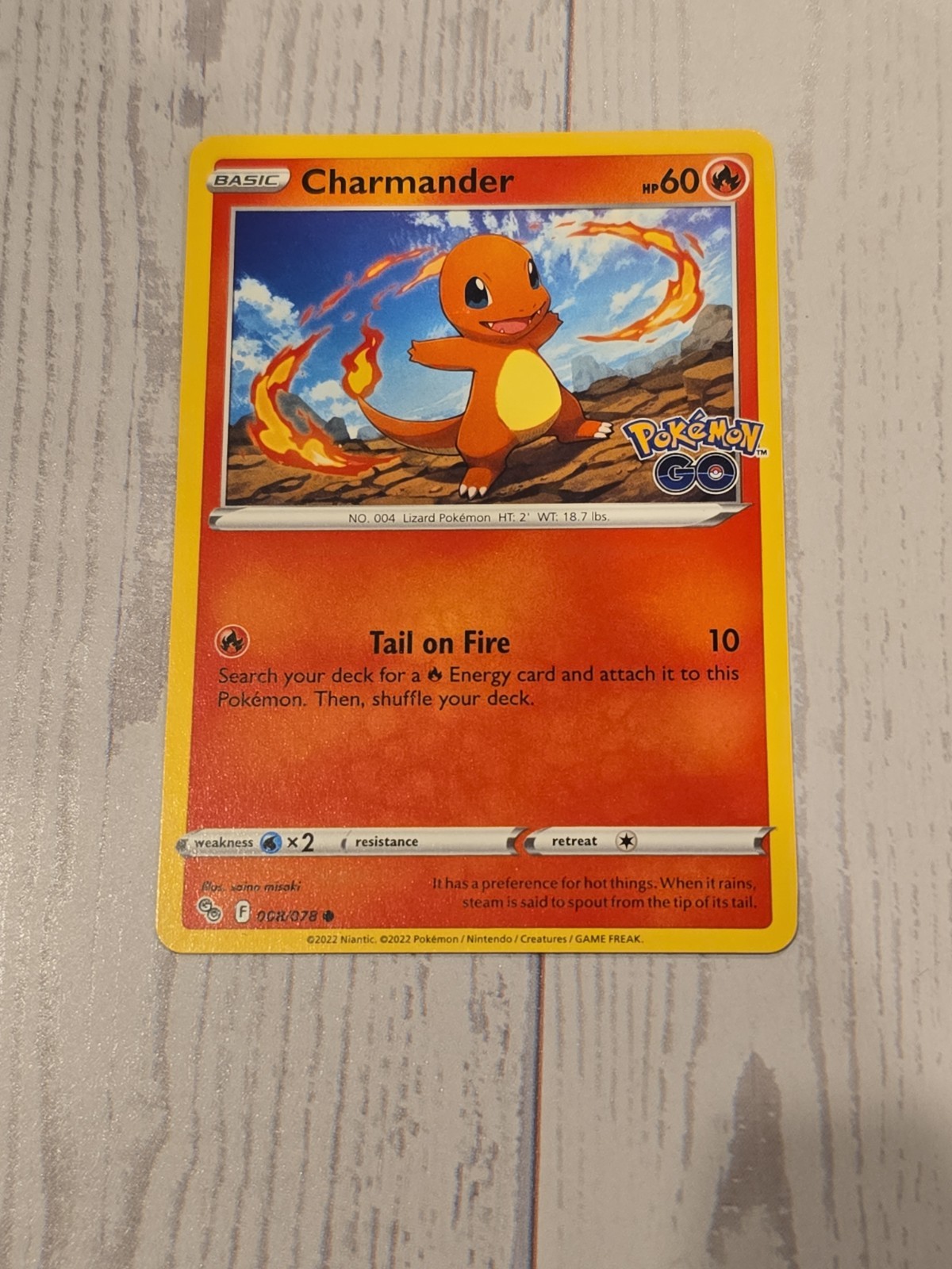 Charmander 008/078 Pokémon GO Regular