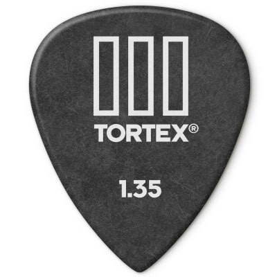 Plektrum Dunlop Tortex T III 1,35 mm (12 pcs) Plek Pick NEU