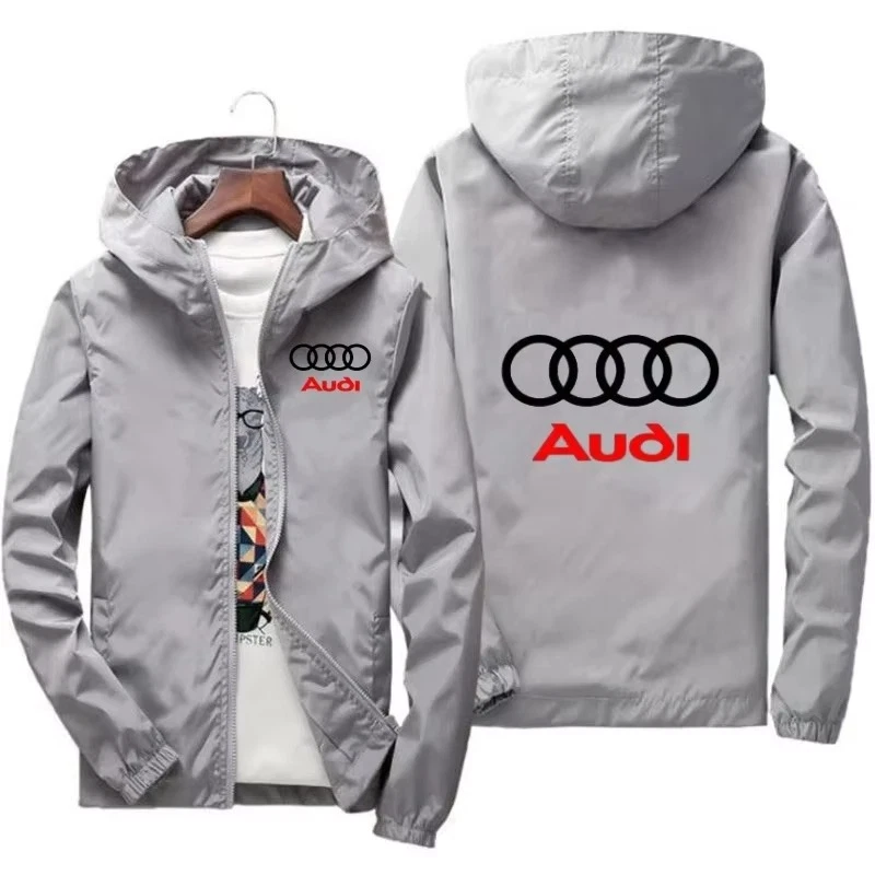 Chaqueta cortavientos para hombre Audi deportes al aire libre Foto 2 de 4