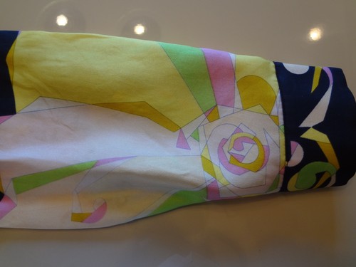 Camicetta vintage Laurel (Escada) seta multicolore stampa astratta bottoni taglia 34 - Foto 16 di 16