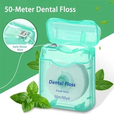 1 Roll 50m Dental Flosser Oral Hygiene Teeth Cleaning Teeth Flosser New