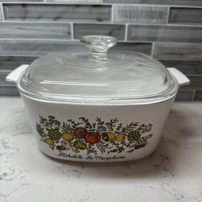 VTG~Corning Ware  L Echalote La Marjolaine  3 QT Casserole P-3-B w/Lid A-9-C