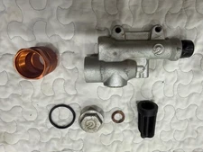 2006 KTM 525 EXC Rear Brake Master Cylinder w/ Cap, Diaphragm & Orange Reservoir
