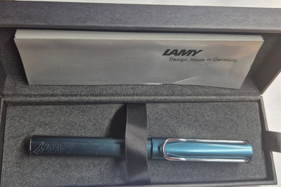 Lamy AL-Star EMR | blau mit Funktionstaste | Tablet Eingabestift |  Titan Mine