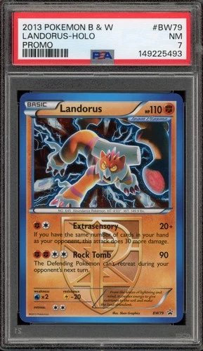 Pokemon Landorus Black & White Holo Promo BW79 PSA 7
