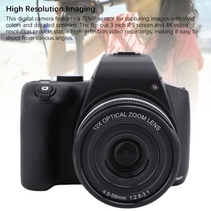 Digital Video Camera 12x Digital Zoom Micro SLR Camera Slow Motion Webcam For