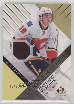 2016 SP Game Used Authentic Rookies Gold Material /399 Matthew Tkachuk #108 n7r