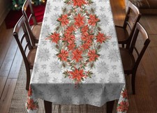 Tovaglia Natalizia Copritavolo Cucina Soggiorno Cotone Digitale Fantasia Vigilia