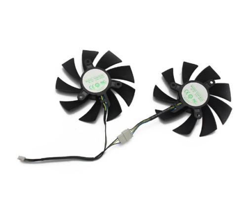 Pair Fans Cooler Fan For Zotac GTX 1060 1660 GTX1060 1660 TI GA91S2H 85mm 4Pin - Afbeelding 4 van 5