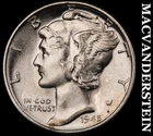 1945 Mercury Dime- Silver- Choice Gem Brilliant Uncirculated++++ Luster #J6909