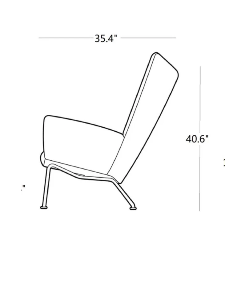 Auténtica silla de ala Hans J. Wegner CH445 - lana gris, Carl Hansen & Søn Foto 4 de 4