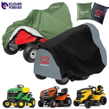 Heavy Duty Waterproof Riding Lawn Mower Cover Tractor UV Protection Garden Yard
