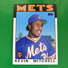 Kevin Mitchell 1986 Topps Traded Rookie RC Card #74T - New York Mets