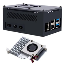 Aluminum Case for Raspberry Pi 5 with Pi 5 Active Cooler for Raspberry Pi 5 4...