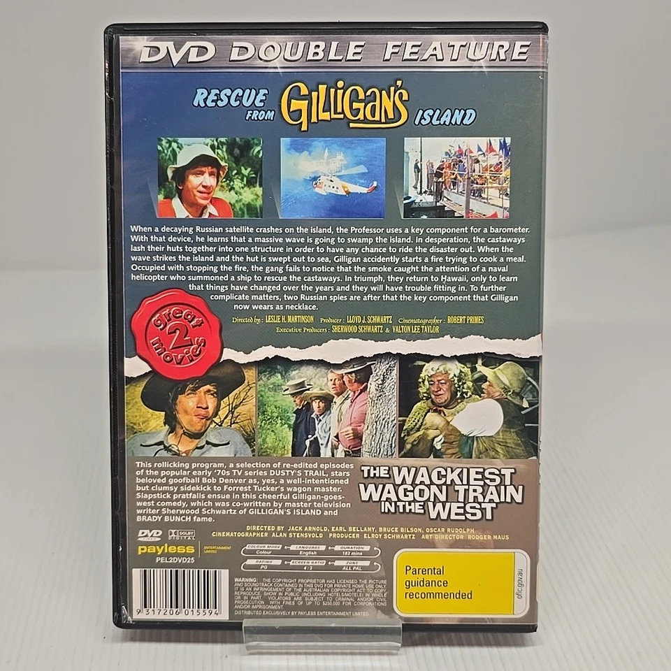 Rescue from Gilligan's Island / the Wackiest Wagon Train in the West DVD  - Image 2 of 2