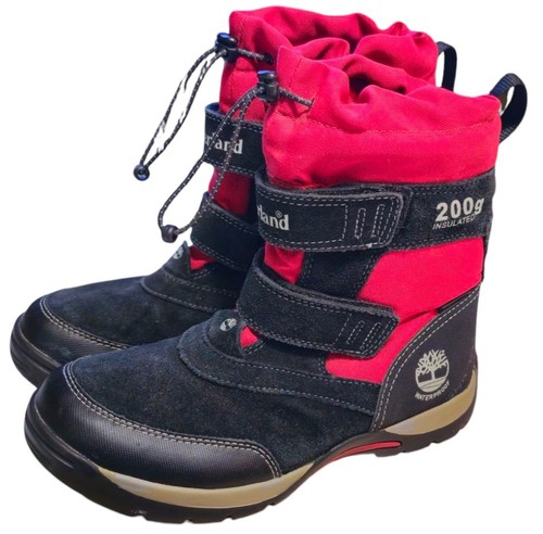 RARE - Timberland Mallard Red & Black Snow Squall Boys Boots 2292R - Size 3.5 - Picture 1 of 6