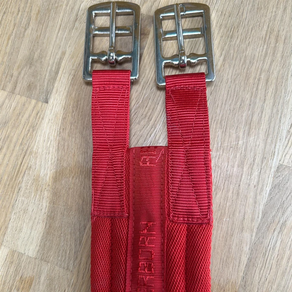 Horse Girth 50" Aerborn Cushion Web Cob 125cm GP General Purpose All Red - Image 3 of 4