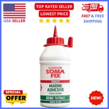 Waterproof Marine Sealant for Wood, Fiberglass Metal UV-Resistant Boat Adhesive