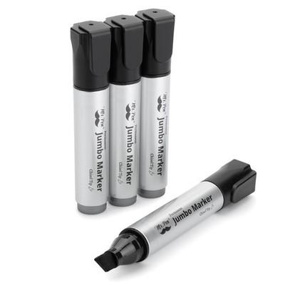 Mr. Pen- Jumbo Permanent Markers, 4 Pack, Black, 4 Count (Pack of 1), Black