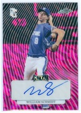 WILLIAM SCHMIDT PRE PRODUCTION PROOF AUTOGRAPH CARD #1/1 LEAF PERFECT GAME 2023