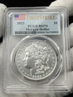 2023 $1 Morgan Dollar PCGS MS70 First Strike Fine Silver US Coin